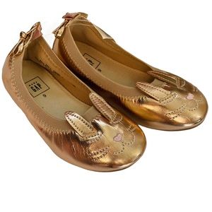 GAP Rose gold Bunny Flats